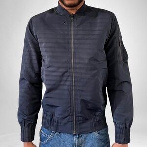 ⭐️HP⭐️Topman Navy Bomber Jacket